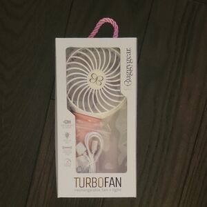 TurboFan Rechargeable Fan with Light - Pink
